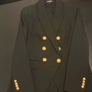 Express Black Blazer with Beautiful gold buttons